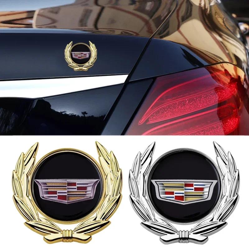 For Cadillac Escalade ATS BLS CTS CT4 CT5 CT6 EXT STS SLS SLR SRX XLR Car Styling Trunk Window Side Emblem Sticker Accessories