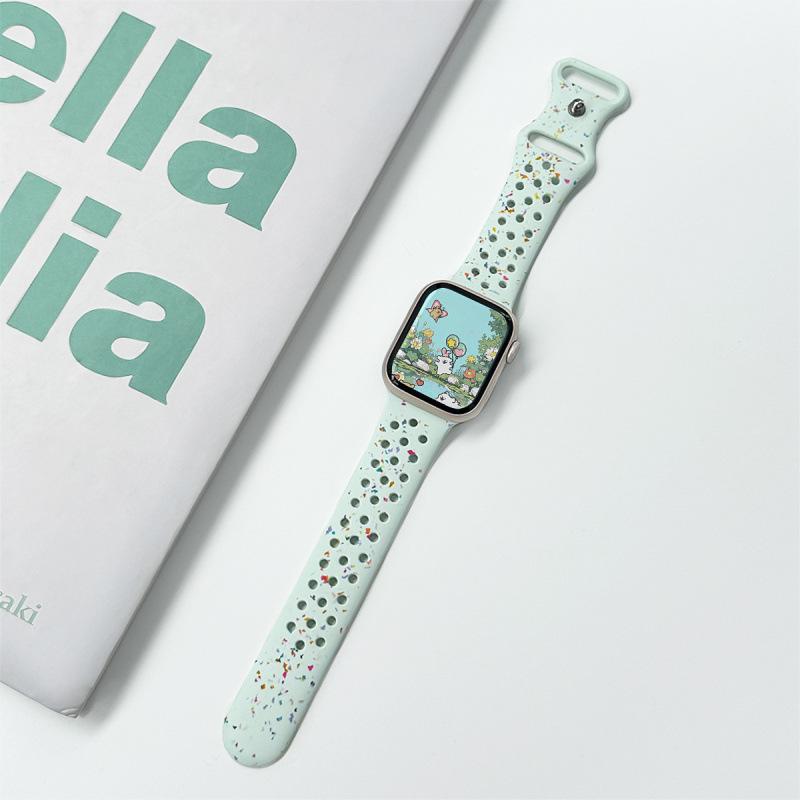 Apple Watch Series 10 Light Mint Silicone Band