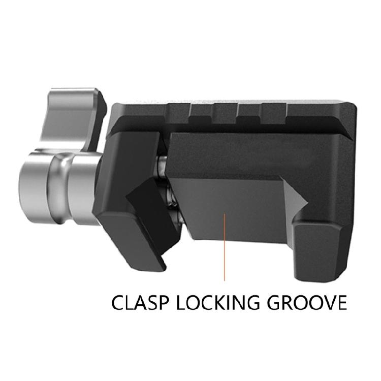 High Strength Aluminum Camera Mount Clamp Precise Sliding Rail 1/4 3/8 Thread Adapter For Quick Gear Setups