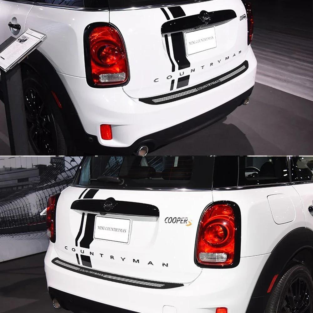Auto Achterbumper Kofferbak Sticker Laadrand Beschermer Beschermrand Trim Koolstofvezel Union Jack Decoratie Voor MINI Cooper R60 Countryman