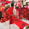 Wedding Double Happiness Banner for Road and Room Decor, Courtyard Decorations, and Supplies Collection