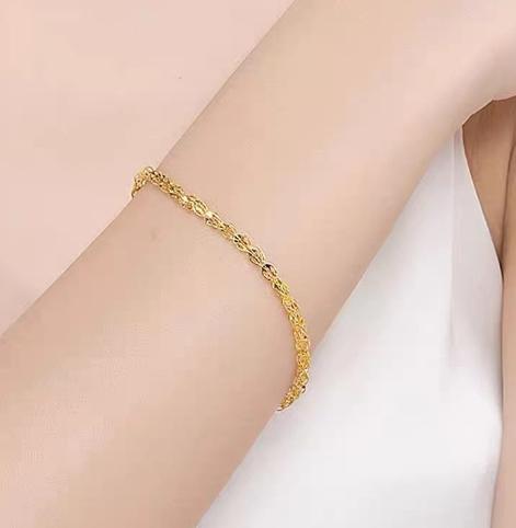 18k Gold Phoenix-tail Bracelets for Women Yellow Gold / Rose Gold Bracelet