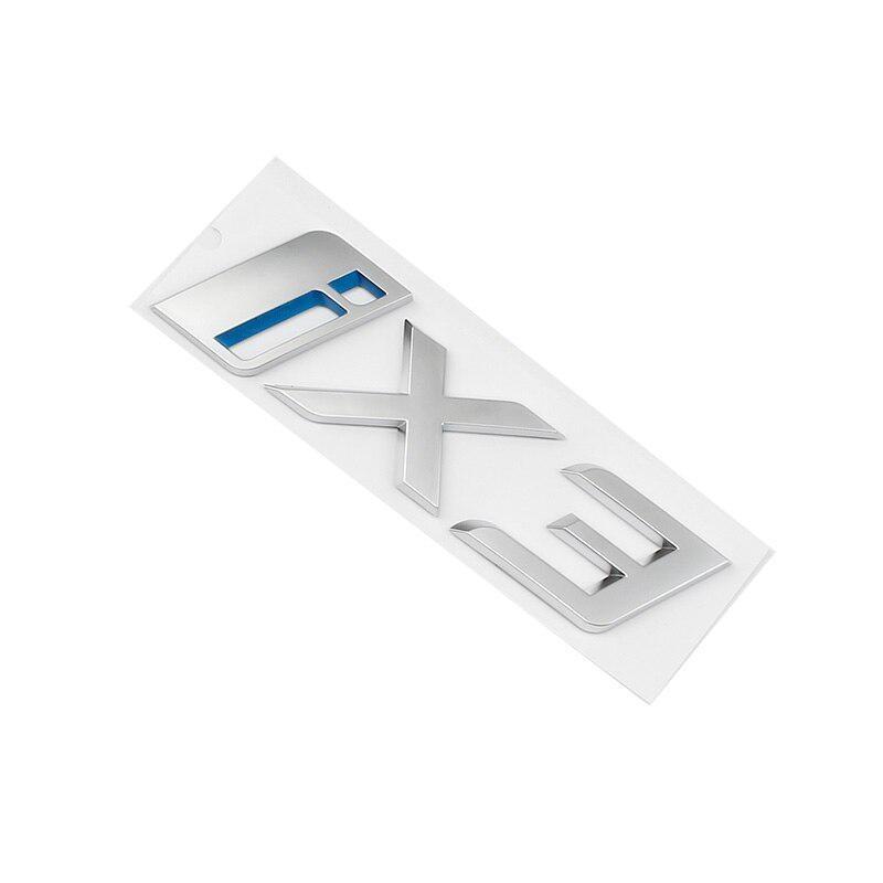 ABS iX3 Logo Car Emblem Decal Rear Trunk Badge Sticker