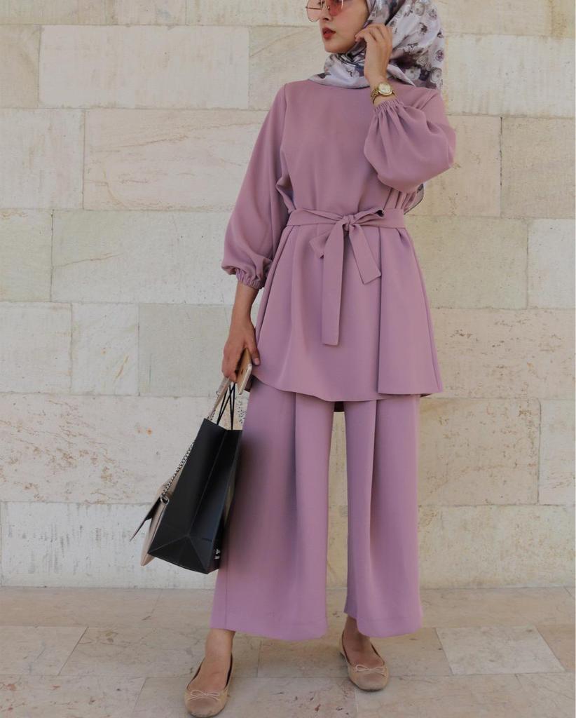 Idodo Eid al-Adha Damen Arabisches Set Hijab Mode 21028