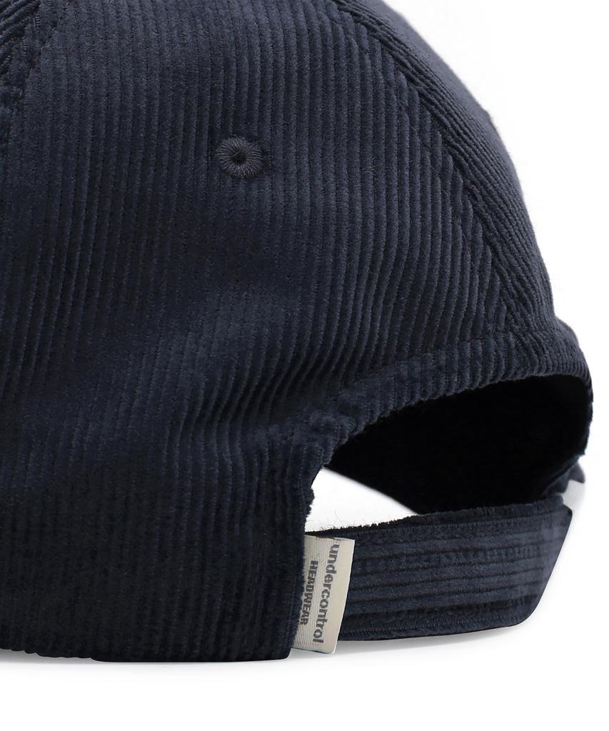 Eondeokeonteulol Unisex Autumn/Winter Corduroy Basic Soft Top Ball Cap Signature / Authentic B B / Cd / Navy