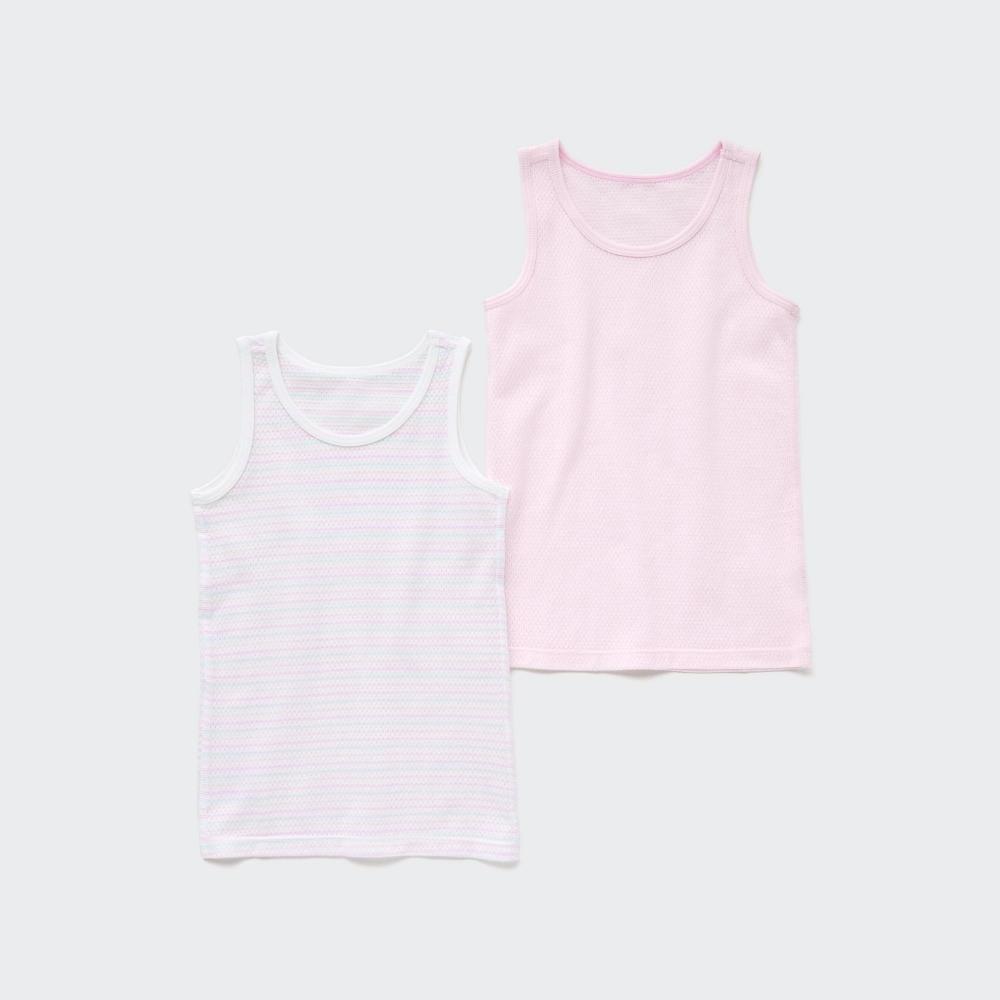 

Майка UNIQLO BT из хлопковой сетки 2P с однотонным узором