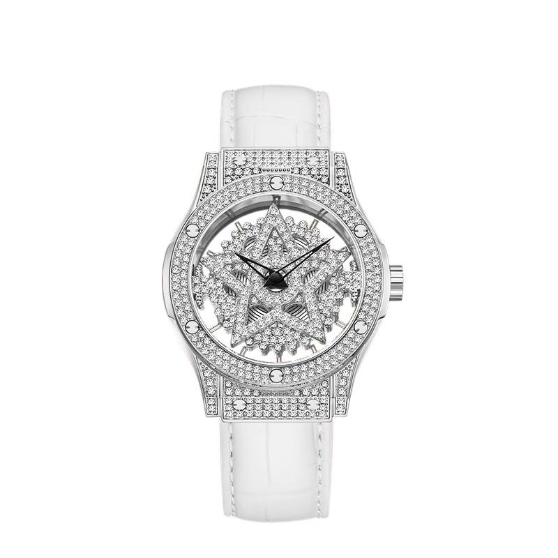 Pentagram Neuankunft Damen Glücksbringer Volldiamant Luxusuhr - Elegante und Authentische Damenuhr.