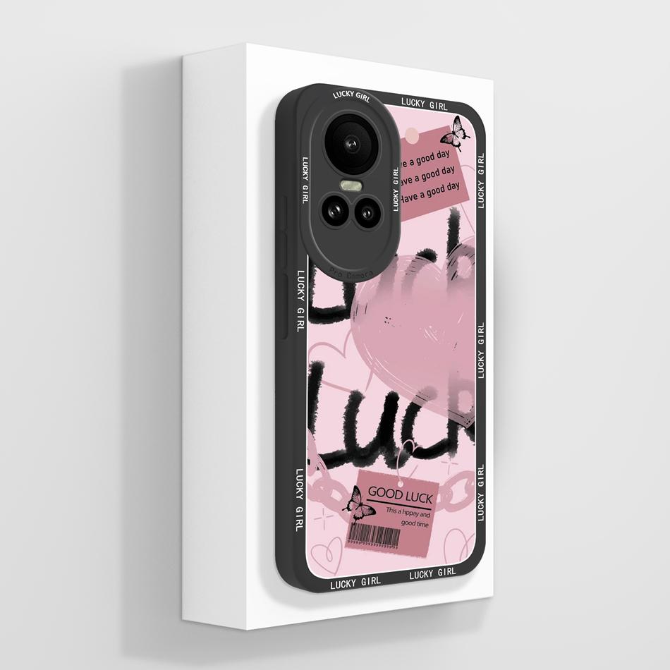 For Oppo Reno 10 Pro 5G Case Cute Panda Fundas Camera Protection Liquid Silicone Back Cover For Oppo Reno10 Pro Coque Carcasa