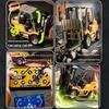 RC Forklift Truck Toys 1/64 Alloy Engineering Construction Vehicles Model Sound Light Collection Forklift Decoration Toy for Kid