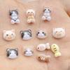 50Pcs Cute Cartoon Mini Cat, Little Fish Series Nail Art Resin Designer Charms DIY Craft For Nail 3D Decorations Jewelry