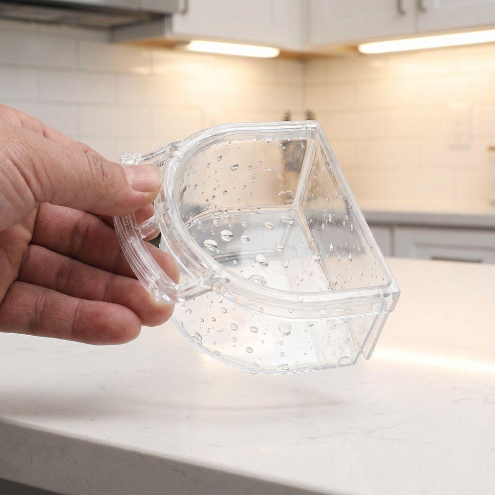 Transparent Cage Mount Bird Feeder Detachable Bird Feeding Water Box For Parakeet Lovebird