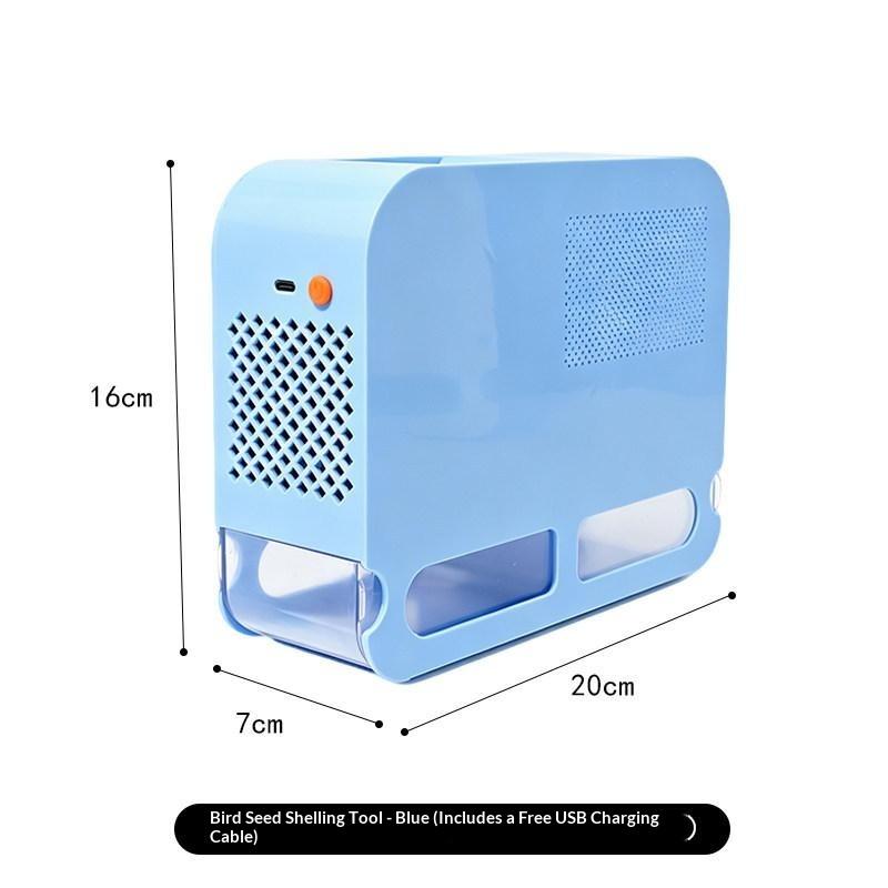 Electric Bird Food Shell Blowing Machine Efficient Adjustable Speed Bird Food Separator Easy Cleaning Save Time