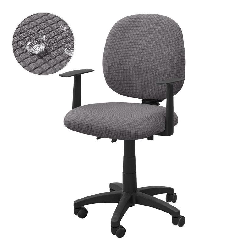 Office Chair Slipcover For Kitchen Dinning Banquet Dustproof Garterized Stretchable Seat Cover MH