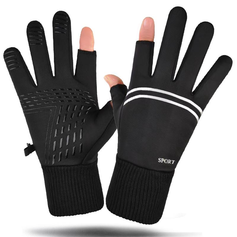 Gants de ski à écran tactile automne et hiver polaire conduite chauds antidérapants imperméables réfléchissants sports de cyclisme de plein air