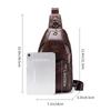 Genuine Leather Crossbody Bag for Men, Retro and High-end Style Men's Front Crossbody Bag