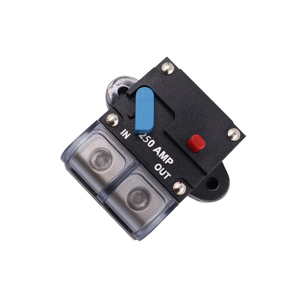 250Amp Circuit Breaker Reset 12V-48V Car Boat Stereo Audio Fuse Automatic Switch