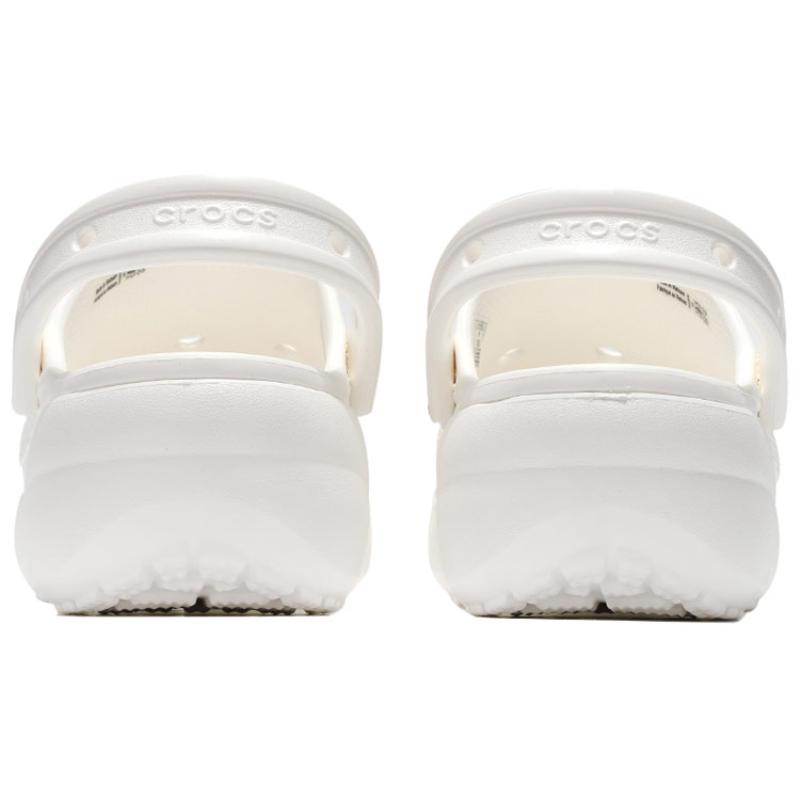 Crocs Classic Platform Clog EVA Classic Cloud Dok Vintage Sandals Women's White