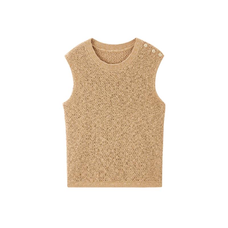 PEACEBIRD Women's Textured Knit Vest