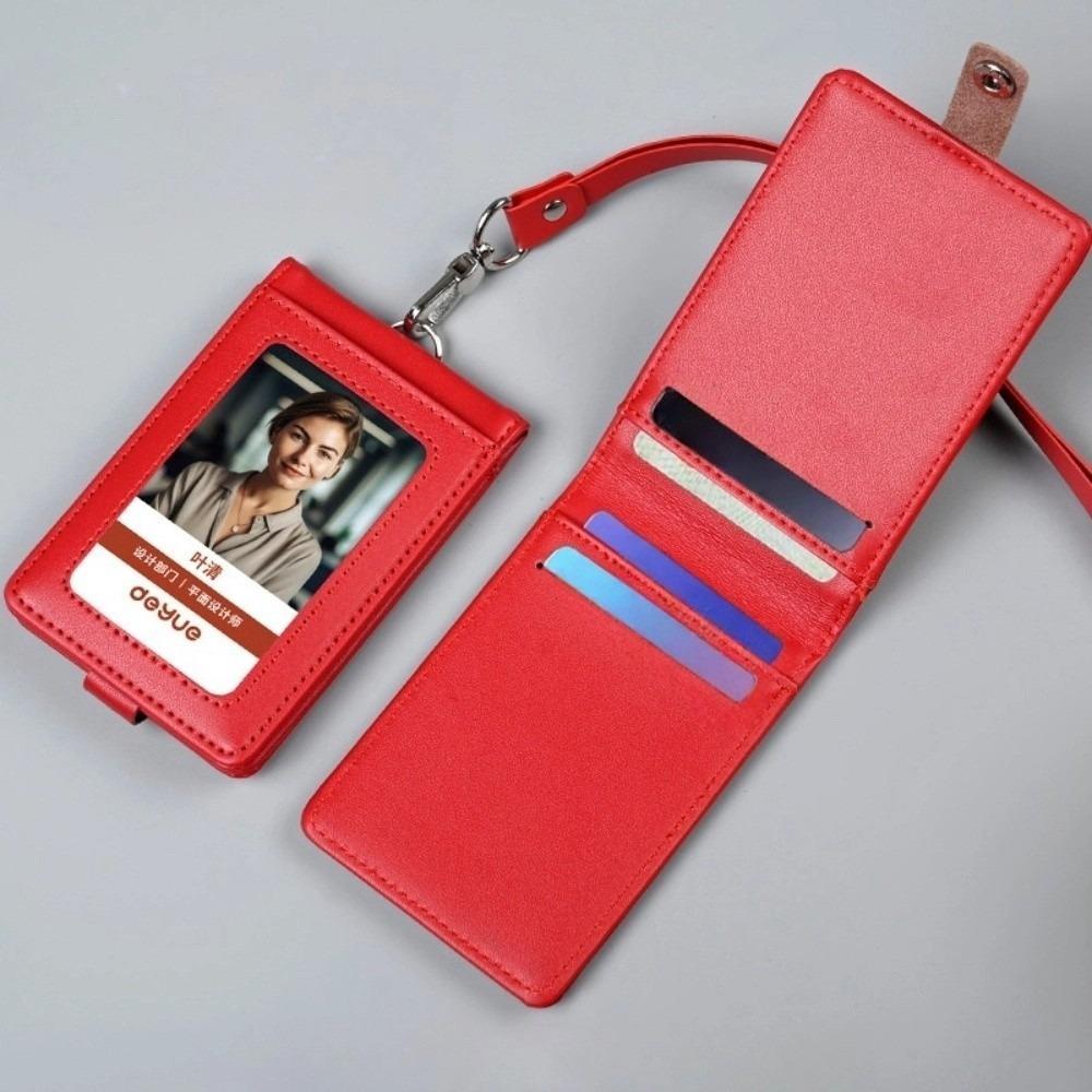 Protective ID Tag Badge Holder Buckle Flip Chest Card Bag Employee Pass Work Card Case  Student