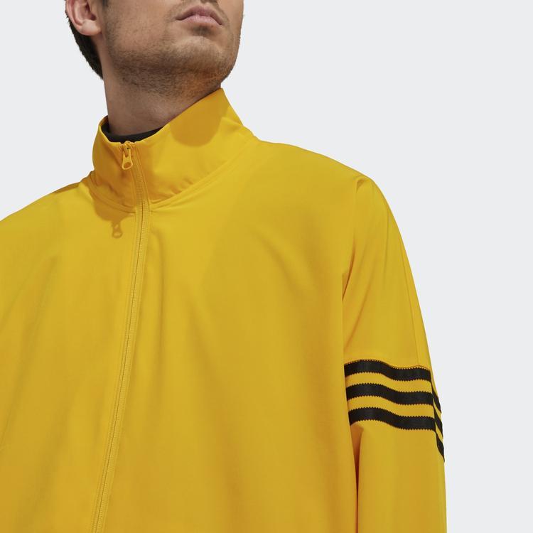 Adidas Originals Trefoil New C Tracktop With Embroidered Classic Three-Stripes Sports Jacket Men Jackets Yellow HM1867