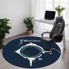 1pc Lord of the Rings Office Round Area Rug, Indoor Mat Suitable For Office, Under Office Chairs Bedroom Living Room Home Decor, Room Deco