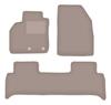 Beige Velvet Floor Mats For: Renault Grand Scenic III Minivan (2009-2016)