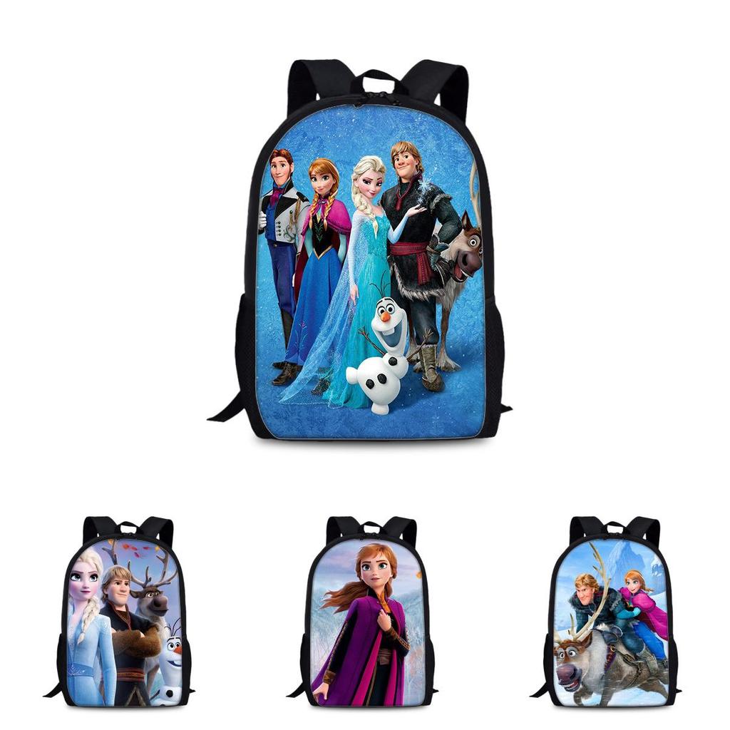 Frozen Childrens Cartoon Backpack With Lightweight Nylon Material For School And Daily Use