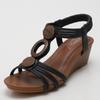 Wedge Sandals Women 'S Platform Women 'S  Summer Casual Soft Bottom Mom Shoes Plus Size Retro Roman Style Shoes