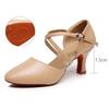 Ladies' Adult Latin Dance Shoes,soft Soled Mid High Heels,dance Performance Shoes for All Seasons,indoor and Outdoor Dance Shoes