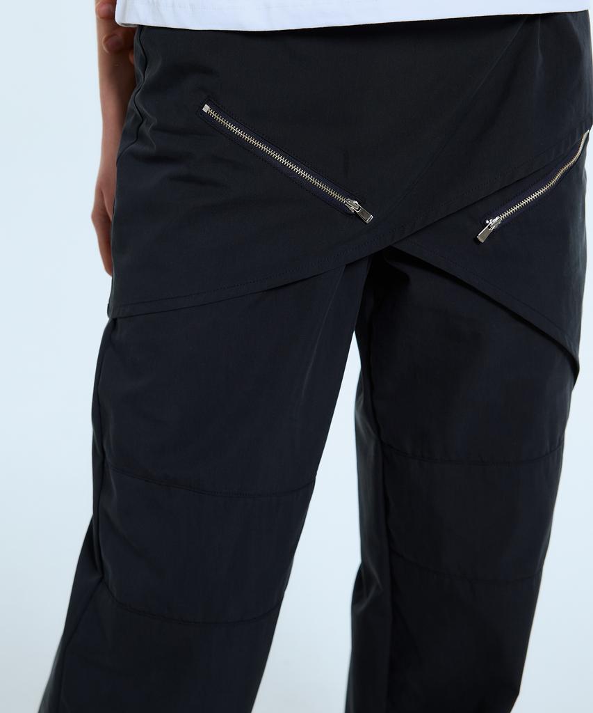 LARTIGENT L11 Wrap Skirt Pants(Navy)