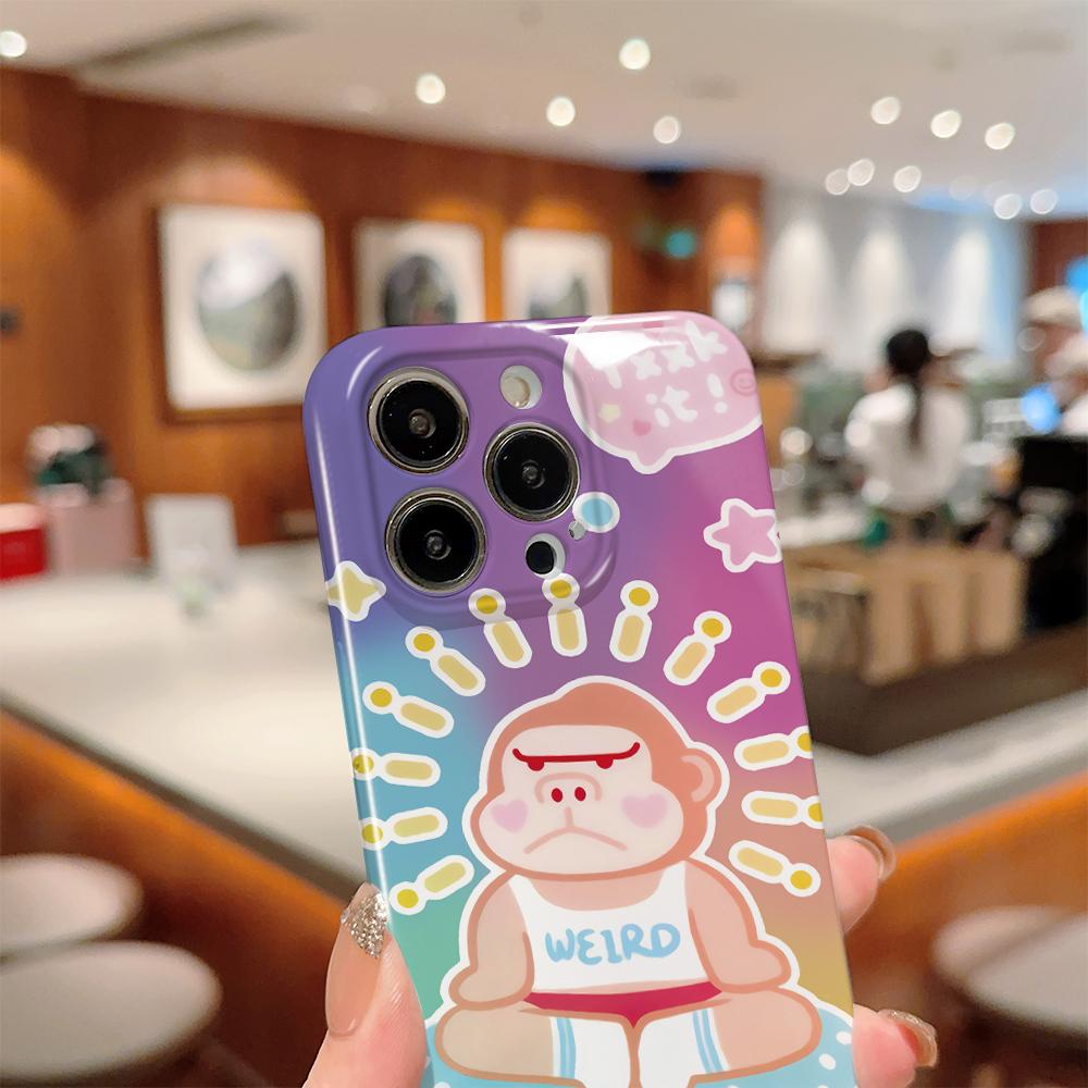 All-inclusive Film Handyhülle Cartoon Mode Design Hartschale Vollabdeckung Kameraschutzhülle für OPPO A60 A96 Reno12 Realme C53 C75