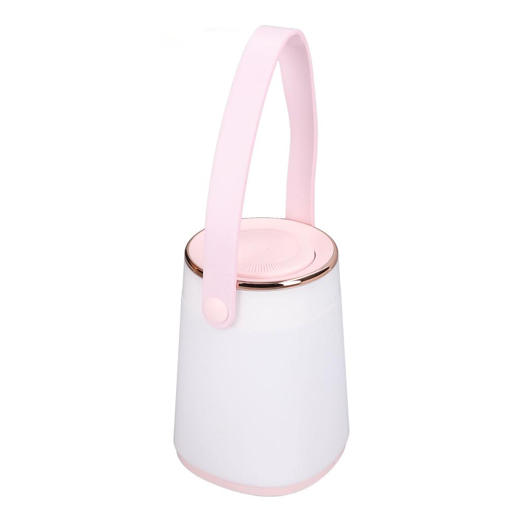 Nursery Night Light Stepless Dimming Temperature Clock Display USB Rechargeable Bedside Lamp