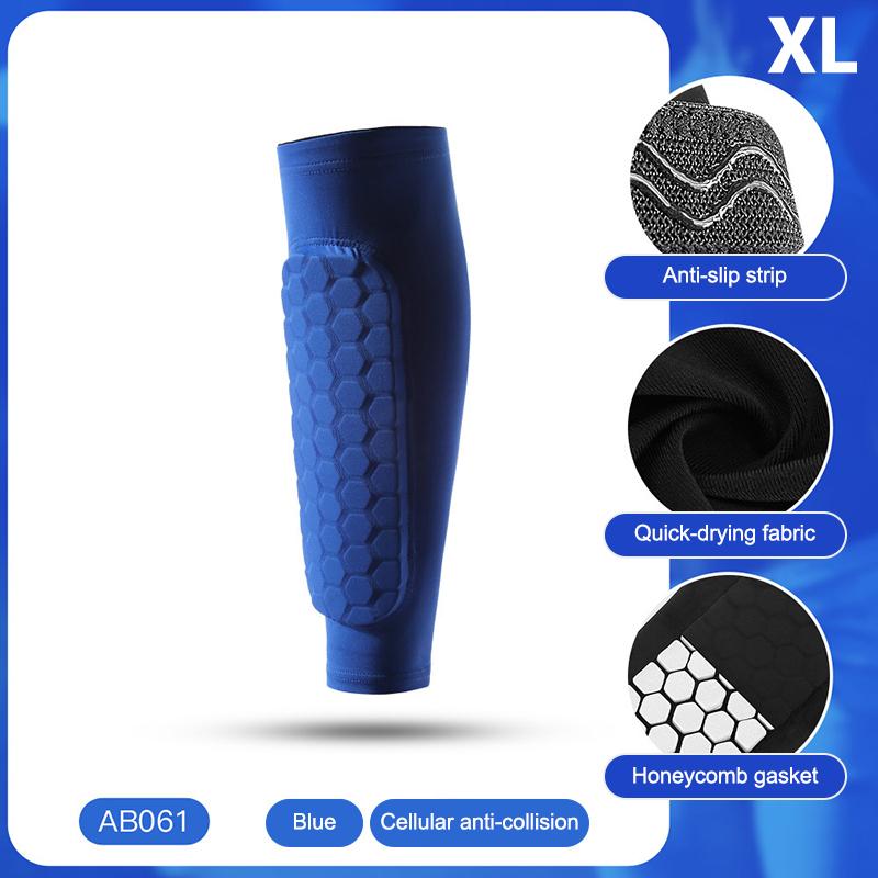 Waben-Schienbeinschoner Ski-Beinpolster Atmungsaktiv Anti-Kollision Fußball Basketball Radfahren Schützend Elastische Sport-Leggings 1 Stück
