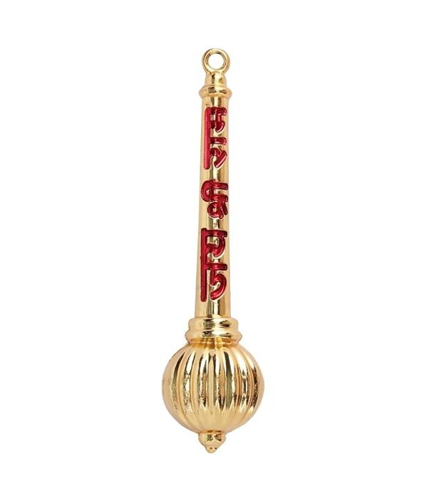 TreegoArt Statua Idolica di Bajrangbali Jai Shree Ram Hanuman Ji Gada Oggetto Decorativo per Casa e Decorazione Pooja - Lunghezza 3 Pollici