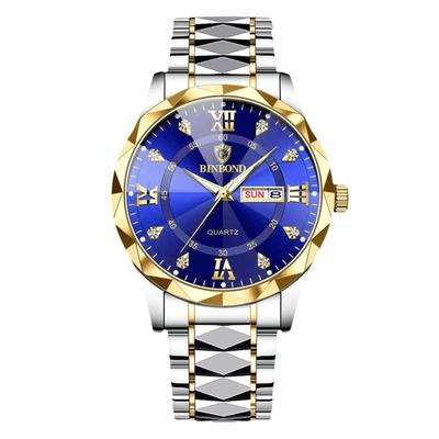 RORIOS Men's Multi-Function Quartz Watch with Date Display, Luminous Movement, Lightweight, Waterproof, Perfect for Work or Commuting, Stylish,