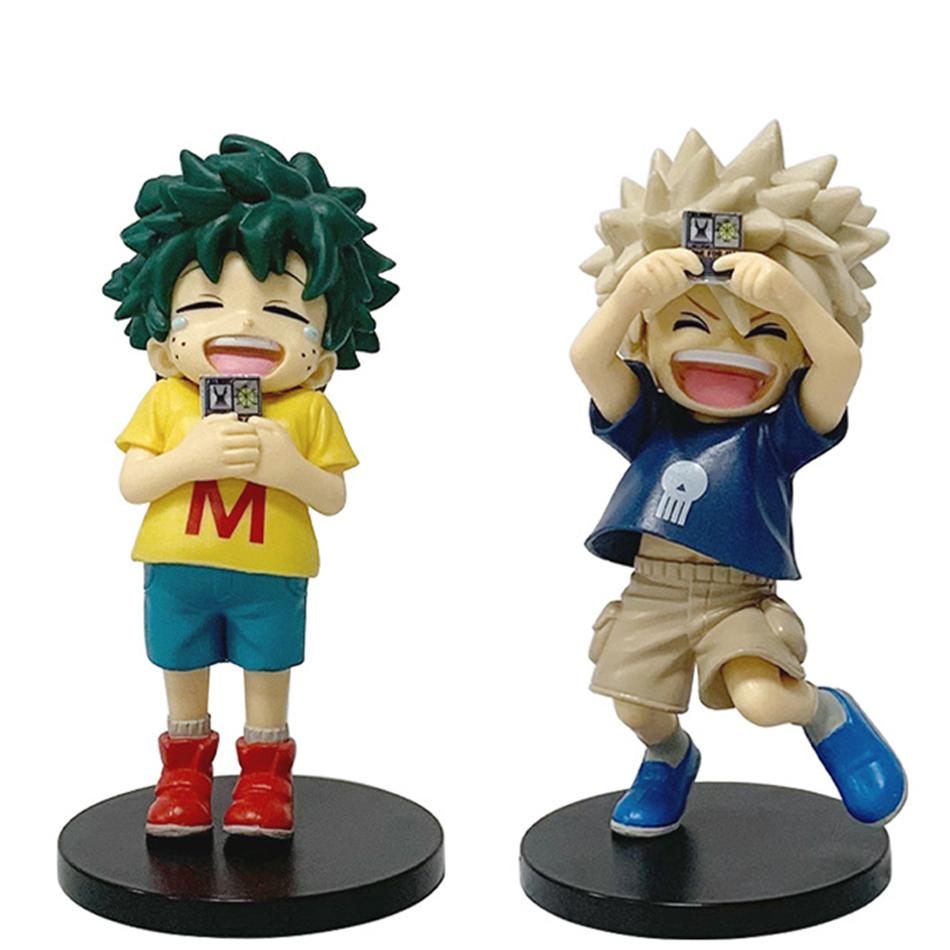 New Arrival My Hero Academia Childhood Izuku Midoriya / Childhood Katsuki Bakugo Action Figures Decorations Doll Model Toy Gift
