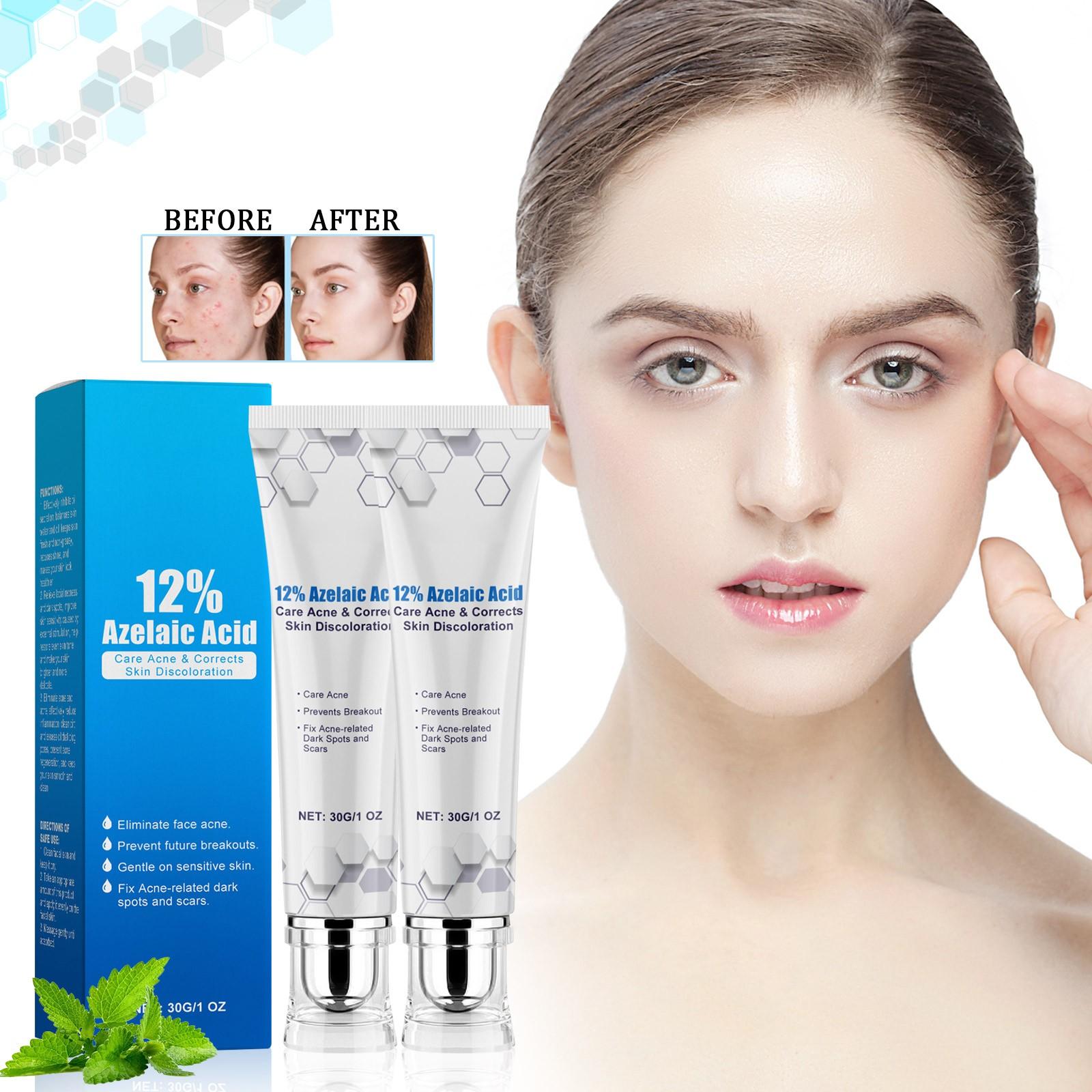 

12% азелаїнова сироватка, азелаїновий крем допомагає при почервонінні, набряках та акне на чутливій шкірі, 30 г(1шт One Size