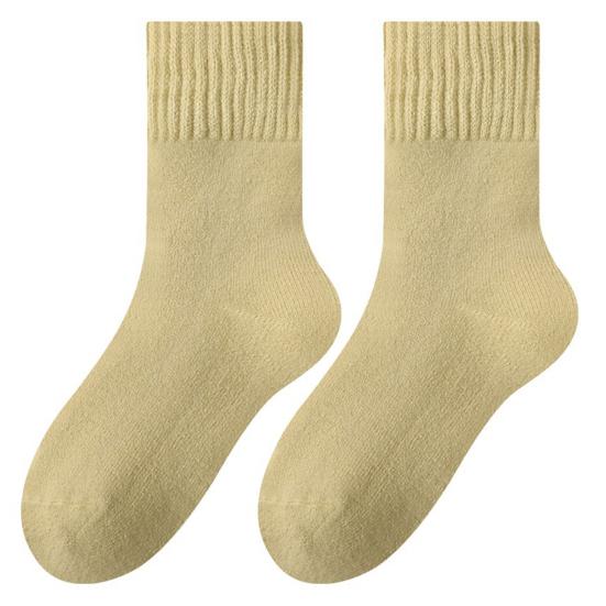 Damen Dicke Warme Socken Herbst Winter Weiche Gemütliche Fleecegefütterte Stiefelsocken Flauschige Kaltwetter Thermosocken