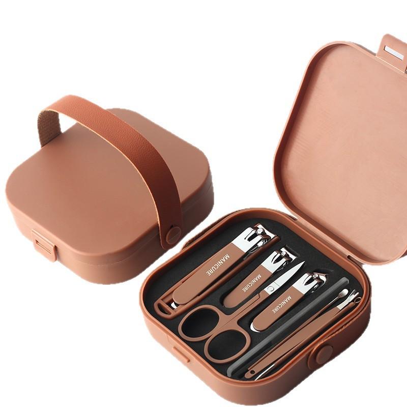 8Pcs/set Anti-splash Nail Clippers, Household Nail Trimmers, Portable Manicure Nail Art Tools