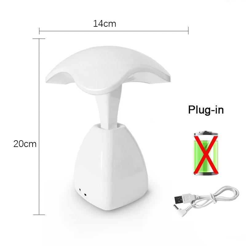 LED Small Table Lamp Portable USB Charging Dimmable Touch Rechargeable Flower for Home Lamp Bedroom Bedside Decor Night Lamp