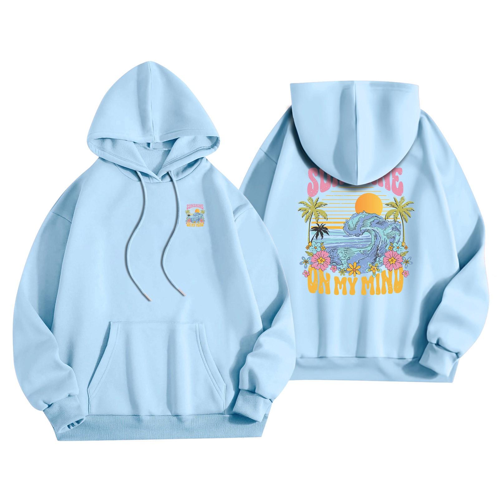 

Женский модный легкий свитер с длинными рукавами и карманами с цветочным принтом M