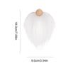 3pcs Dwarf Beard White Faux Fur Gnome Beard DIY Christmas Gnome Materials Handmade Gnome Doll Accessories Beard Craft