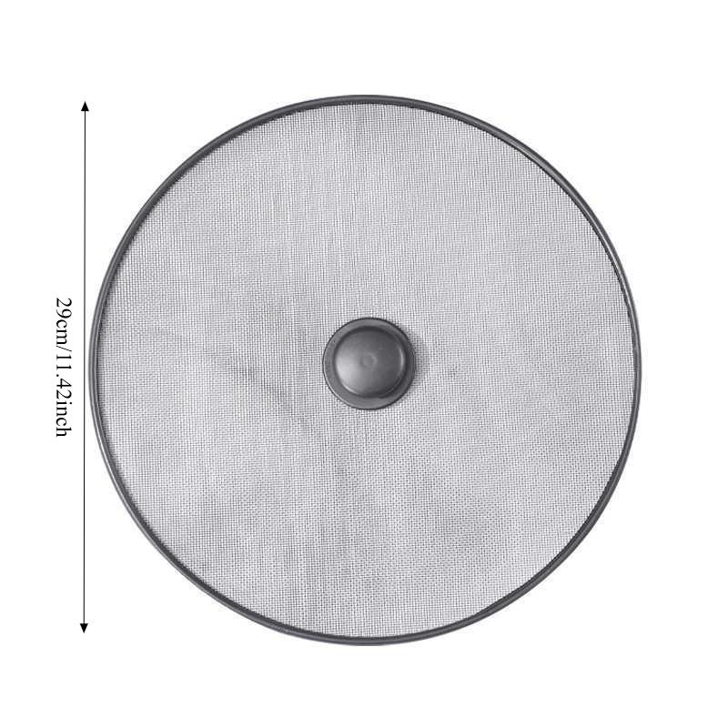 Black Splatter Screen Anti Grease Frying Pan Oil Splash Guard Lid Fine Mesh Splash Guard Cover Lid Kitchen Tools