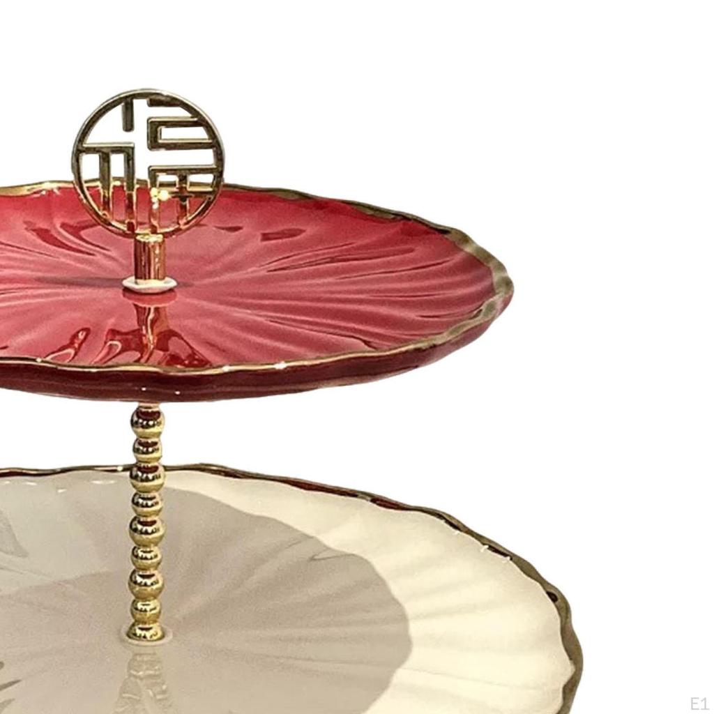 Layered Cake Stand Cupcake Holder Light Luxury Display Candy Plate Dessert Tiered Serving Tray