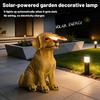 Solar,powered Cute Dog , Light, Outdoor , Garden , Ambient Light, Simulated Animal Resin Craft.