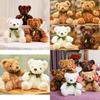 Adorable 7-inch Teddy Bear Plush Toy With Soft Coral Fleece Small Huggable Teddies