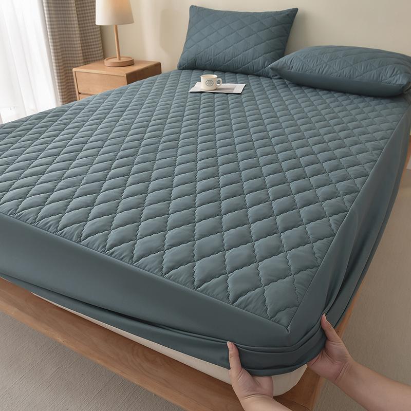 

Водонепроницаемый стеганый чехол для матраса: Дышащий, Пыленепроницаемый, Непромокаемый Натяжной Чехол для Простыни. 180*200cm Quilted Waterproof Sheet