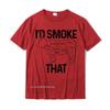 Unisexs Chef Butcher Cook BBQ Id Smoke That Cow Beef Funny Gift TShirt Unisexs Hot Sale Gift Tops T Shirt Cotton Tshirts Family