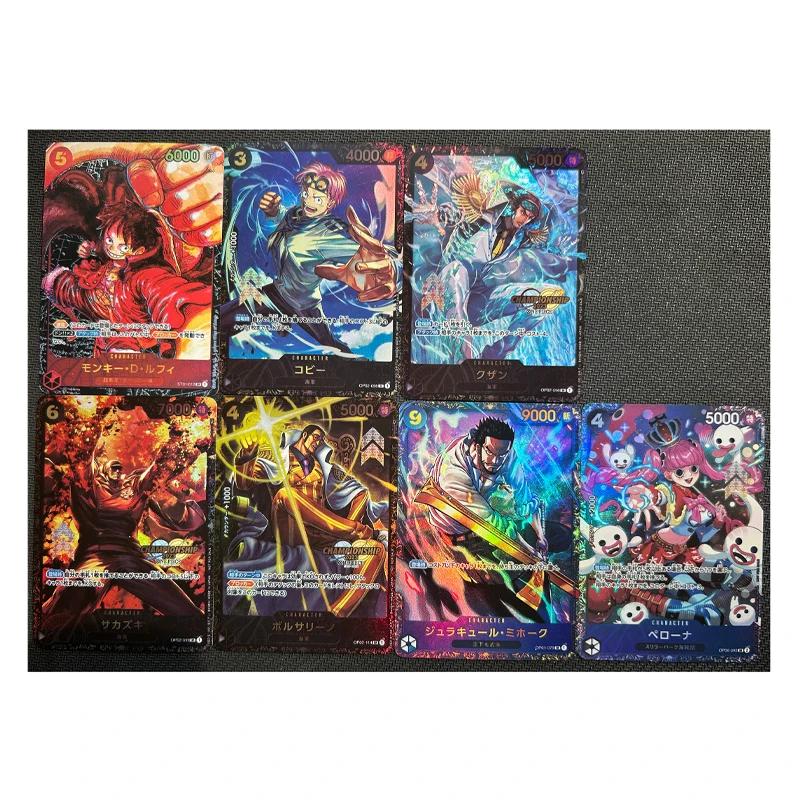 One Piece Diy Monkey Roronoa Zoro D Luffy Self Control Collect Signature Trading Flash Card Anime Cartoon Lovely Gift 63*88mm