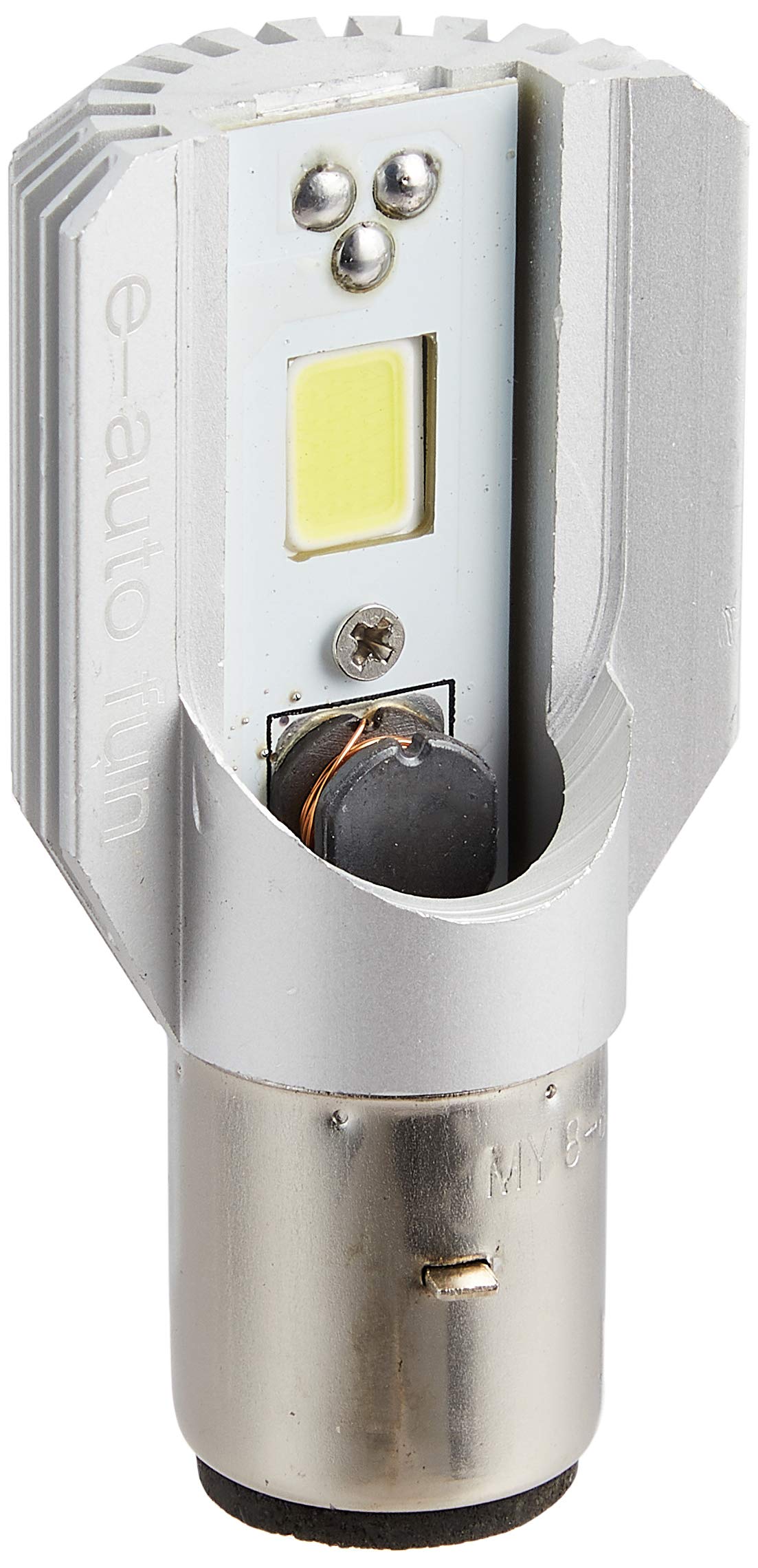 

e-auto fun H4BS BA20DBBA20D12WW LED Motorcycle Headlight Hi/Lo Switchable White 12W 800Lm 8-80V